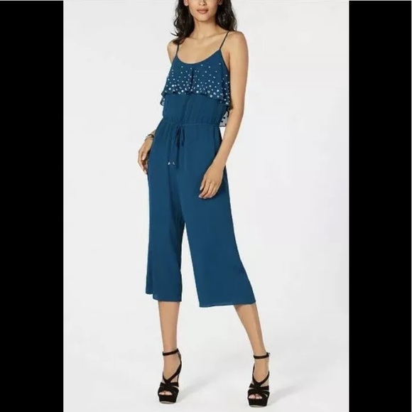 Michael Kors jumpsuit luxe teal L - Picture 1 of 7